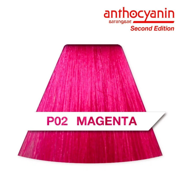 Гелевий прямий пігмент Anthocyanin Second Edition P02 Magenta (Малиновий Рожевий), 230 мл